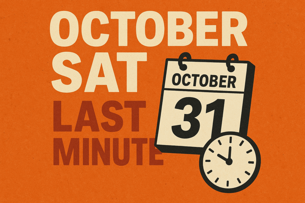 Essential October Fast Week SAT Update for Success