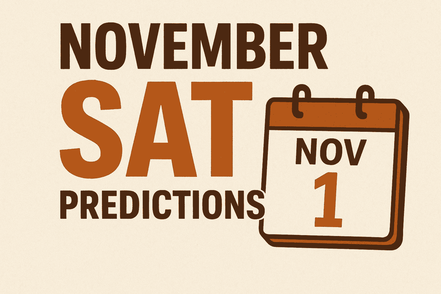November sat predictions
