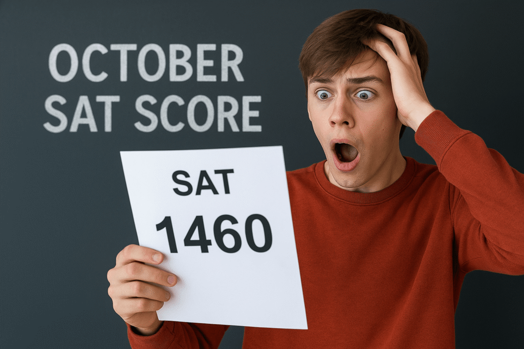 october sat score reaction